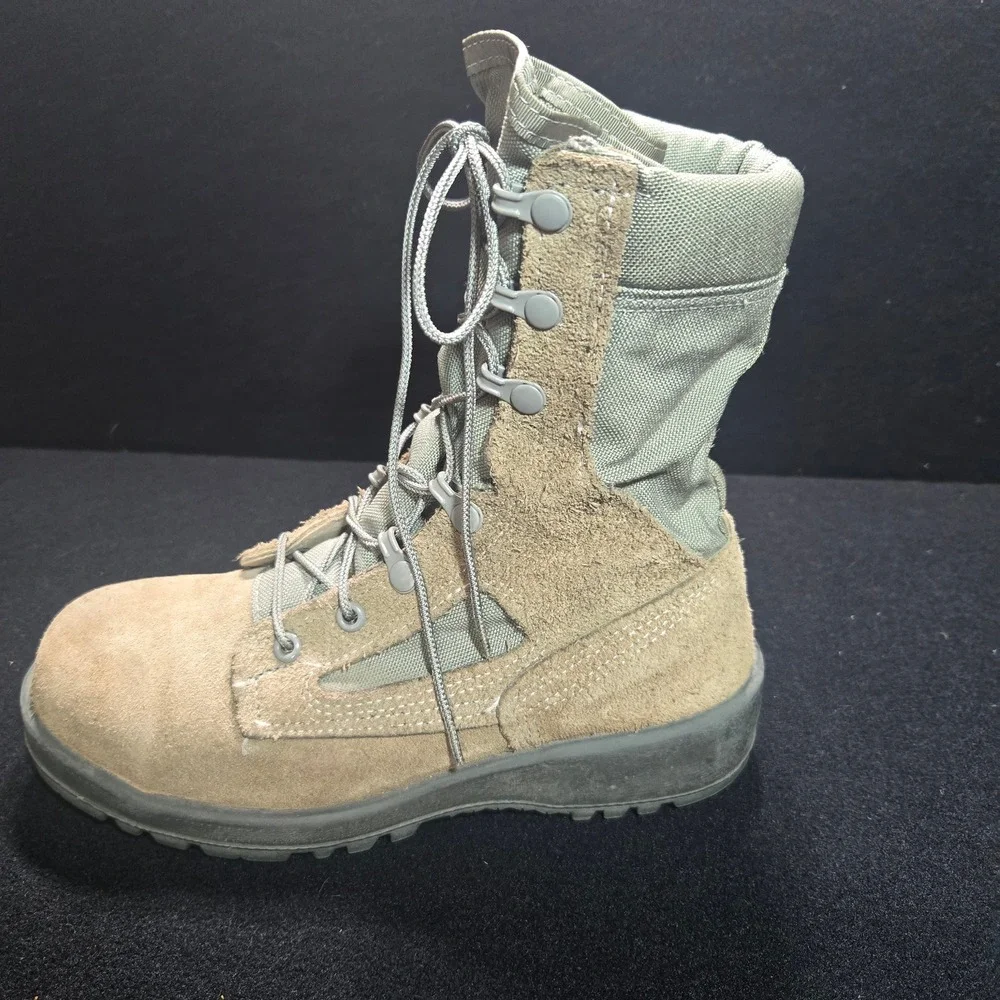 Belleville F600 ST Sage Green Steel Toe Flight Boots US Air Force Size 6.0 R